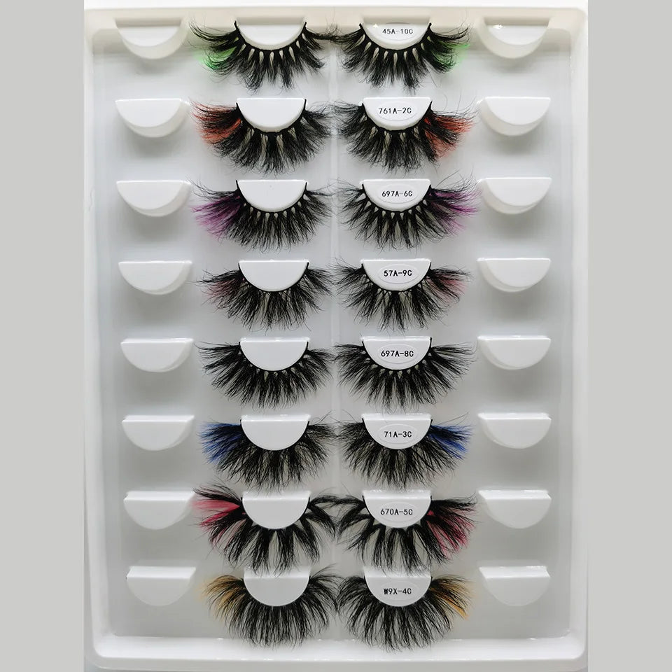 Multi Colored Lashes 25 MM Lashes