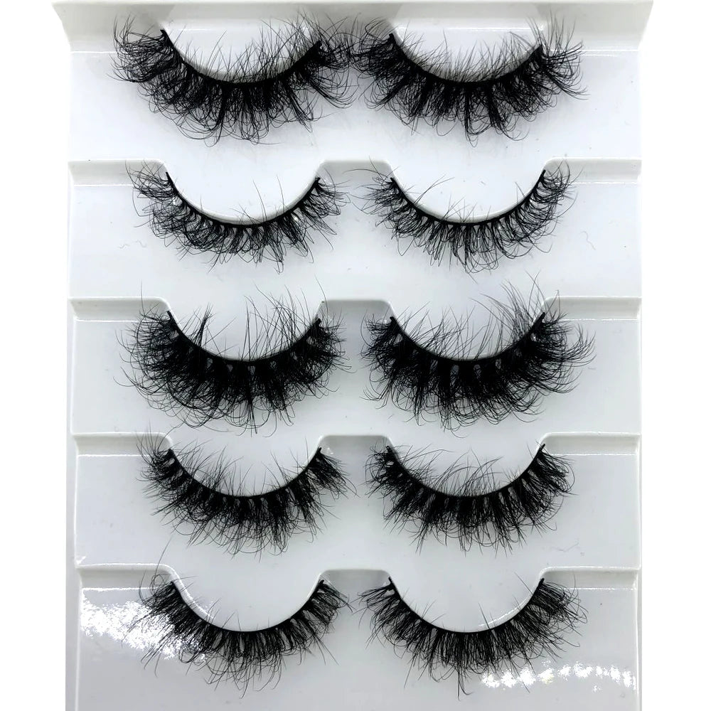 *NEW* 5 Pairs of Mink Faux Lashes with Dramatic Volume