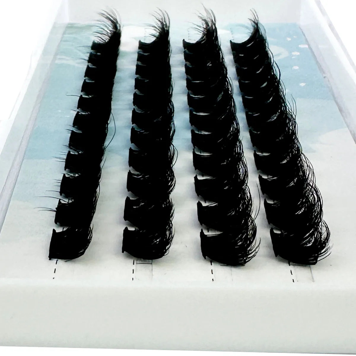 NEW 3D Fluffy Mix Soft Ribbon Segmented Individual Lash Clusters