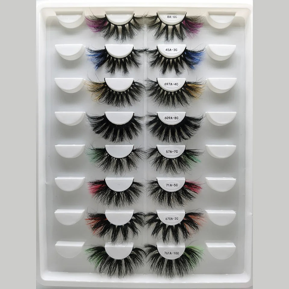 Multi Colored Lashes 25 MM Lashes